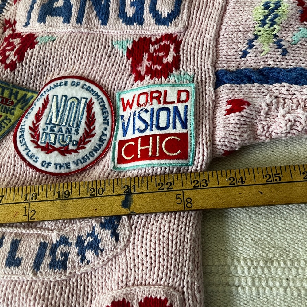 NO! The Jeans Revolt Cat Cardigan Y2K Graphic Knit Rare Streetwear - Picture 11 of 12